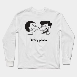 Family Cartoon Long Sleeve T-Shirt